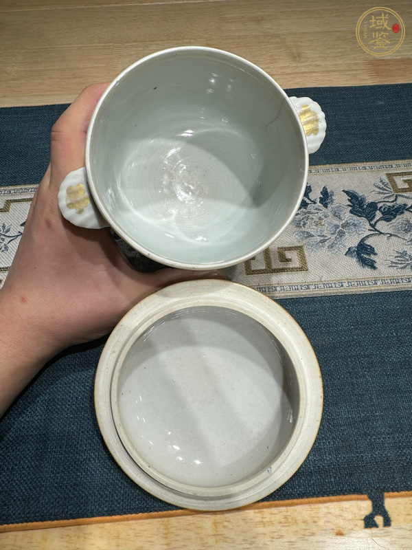 古玩陶瓷粉彩蓋缸真品鑒賞圖