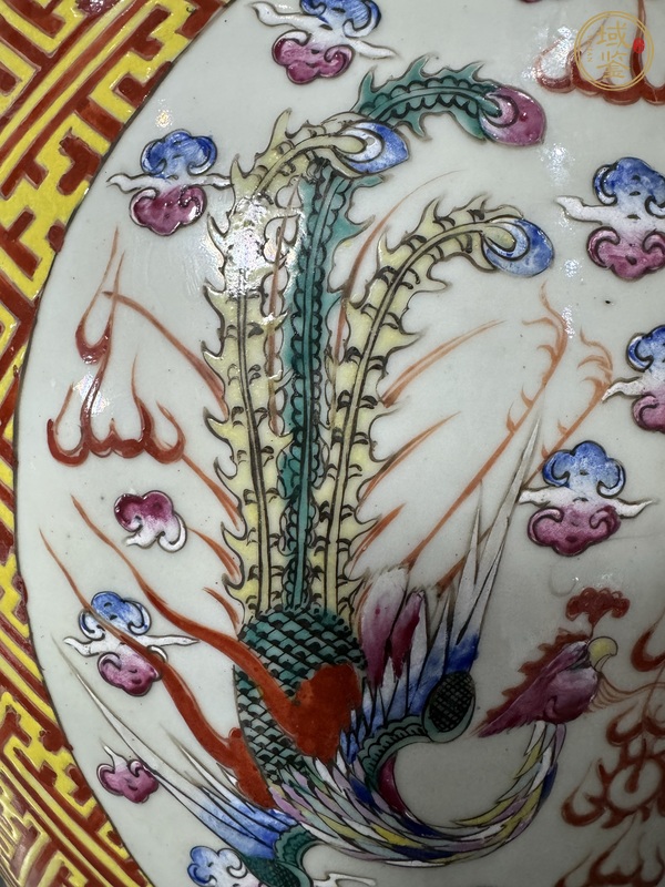 古玩陶瓷龍鳳紋粉彩缸真品鑒賞圖