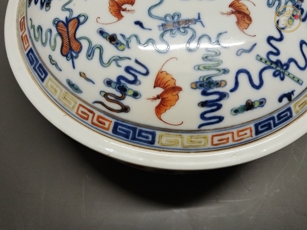 古玩陶瓷青花加彩一品鍋真品鑒賞圖