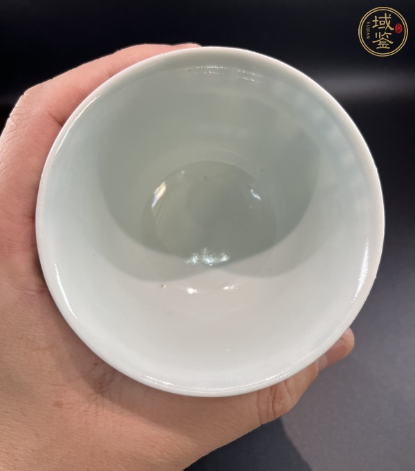 古玩陶瓷青花壽字紋茶圓真品鑒賞圖