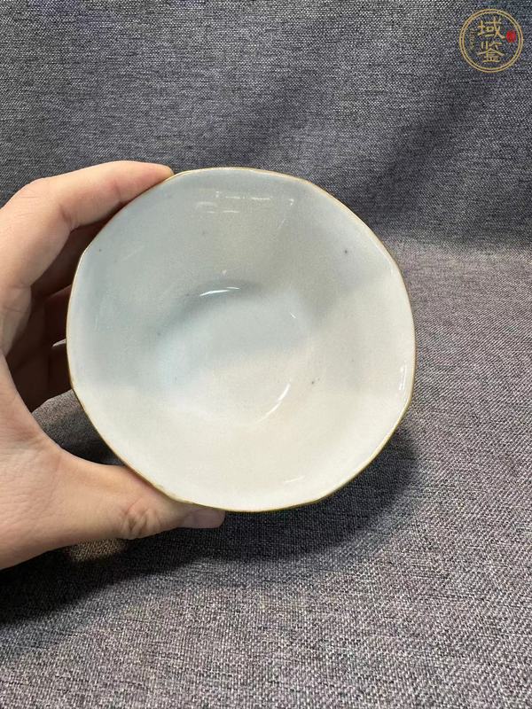 古玩陶瓷粉彩無(wú)雙譜八方茶碗真品鑒賞圖