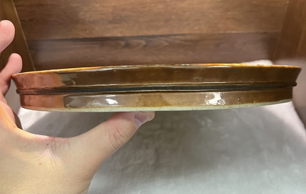 古玩陶瓷青花山水紋茶盤拍賣,當前價格7500元