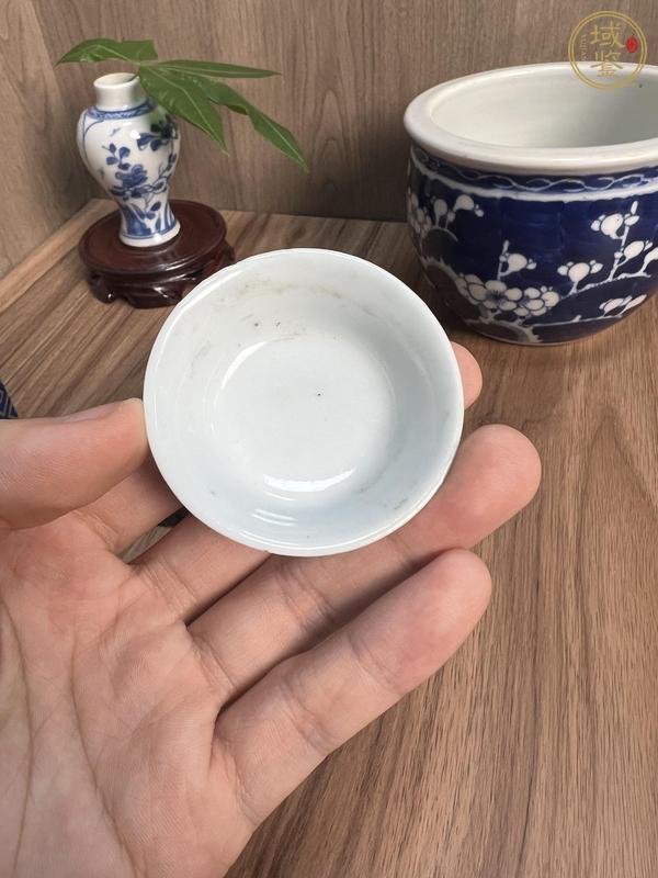 古玩陶瓷青花馬蹄杯真品鑒賞圖