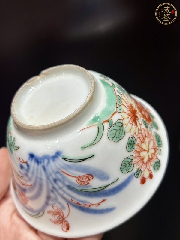 古玩陶瓷青花五彩杯真品鑒賞圖