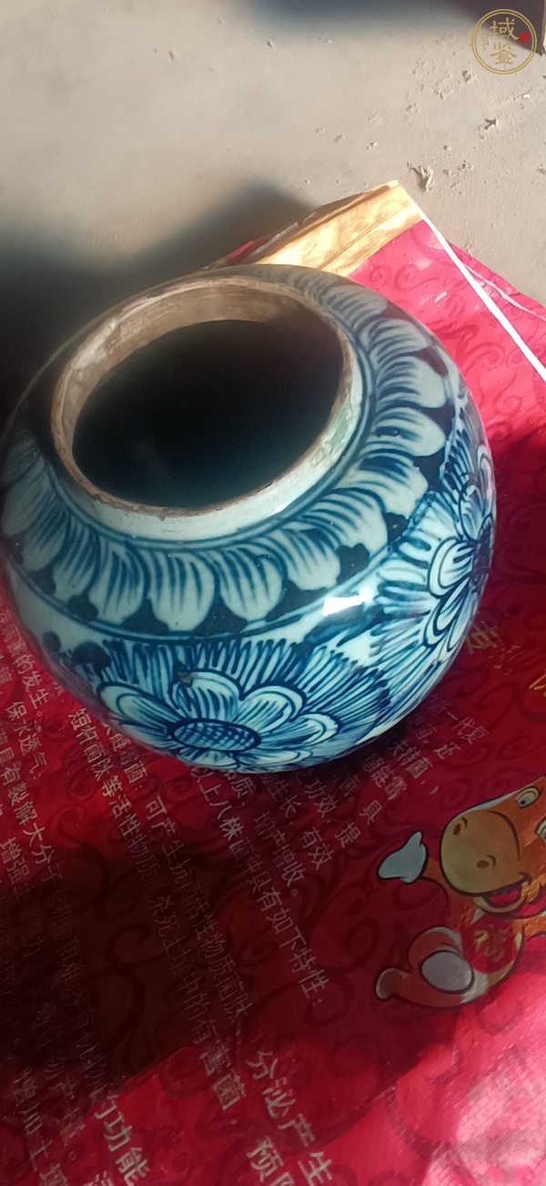 古玩陶瓷民國(guó)青花罐真品鑒賞圖