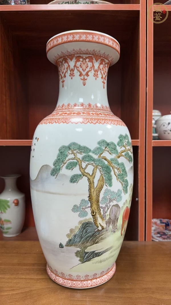 古玩陶瓷馬紋瓶真品鑒賞圖