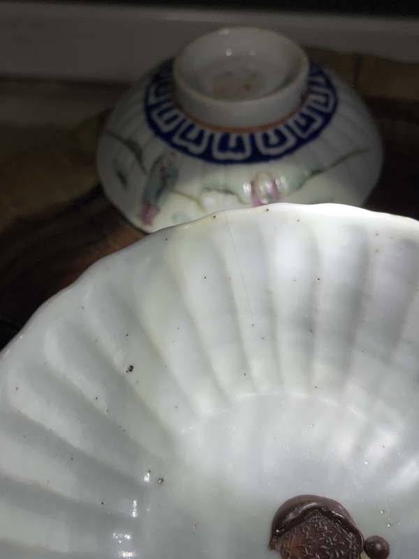 古玩陶瓷粉彩人物故事瓜棱蓋碗拍賣(mài),當(dāng)前價(jià)格1500元