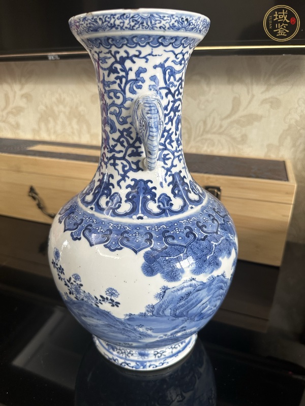 古玩陶瓷青花瓶真品鑒賞圖