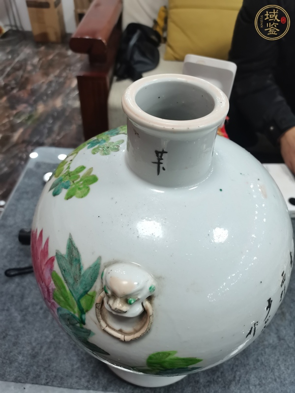 古玩陶瓷花鳥(niǎo)紋梅瓶真品鑒賞圖