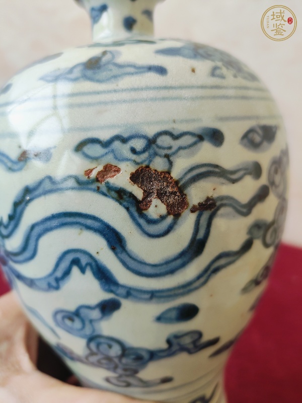 古玩陶瓷嘉靖鳳紋青花梅瓶真品鑒賞圖