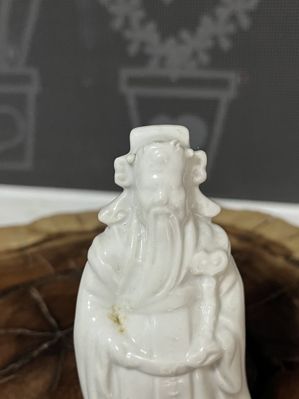 古玩陶瓷白釉福祿壽三星人物塑像拍賣，當(dāng)前價(jià)格650元