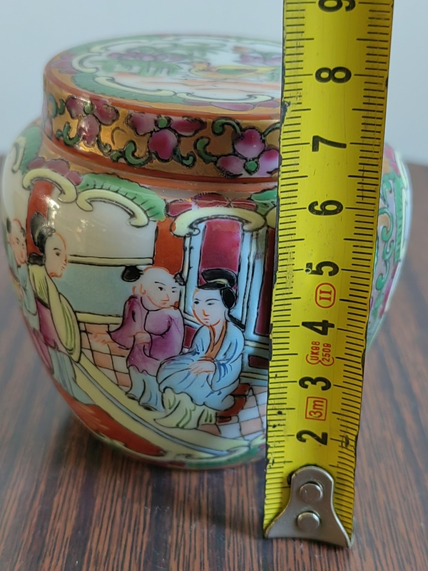 古玩陶瓷粉彩人物蓋罐拍賣，當前價格880元