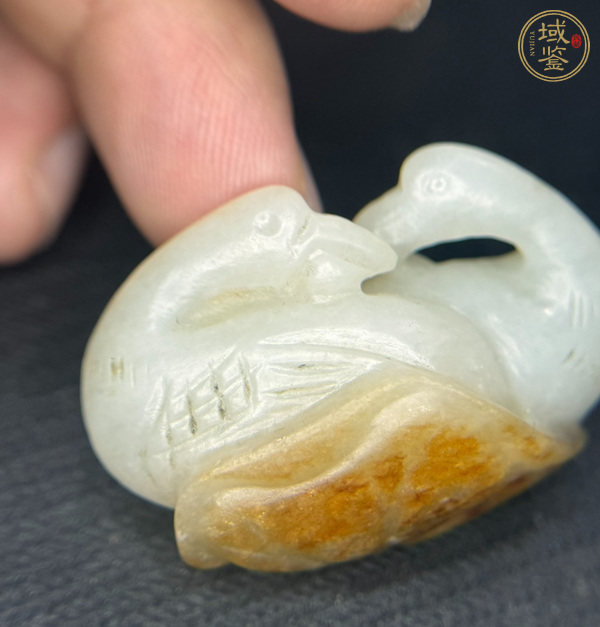 古玩玉器籽料鵝銜蓮真品鑒賞圖