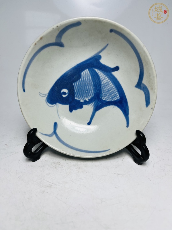 古玩青花魚(yú)紋盤真品鑒賞圖