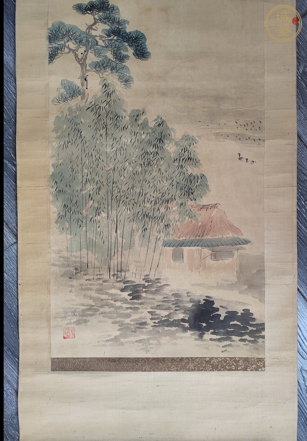 古玩字畫竹溪幽居真品鑒賞圖