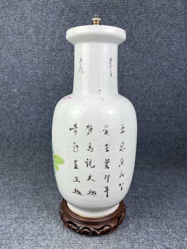 古玩陶瓷淺降花鳥紋棒槌瓶拍賣，當(dāng)前價(jià)格1588元