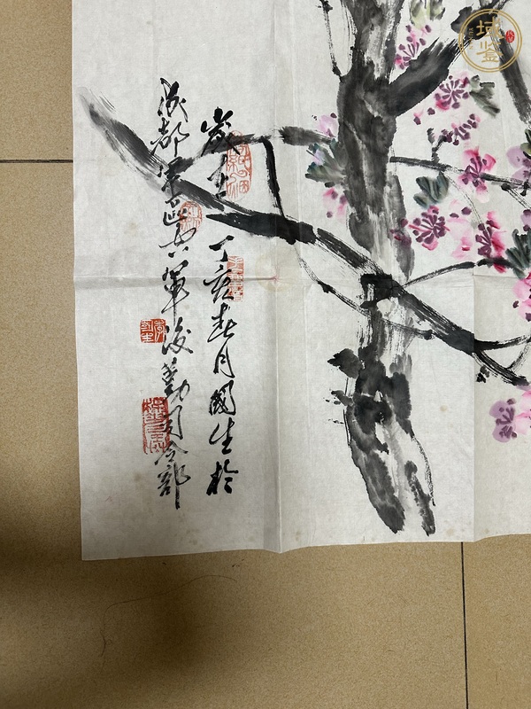 古玩字畫鳥語花香真品鑒賞圖