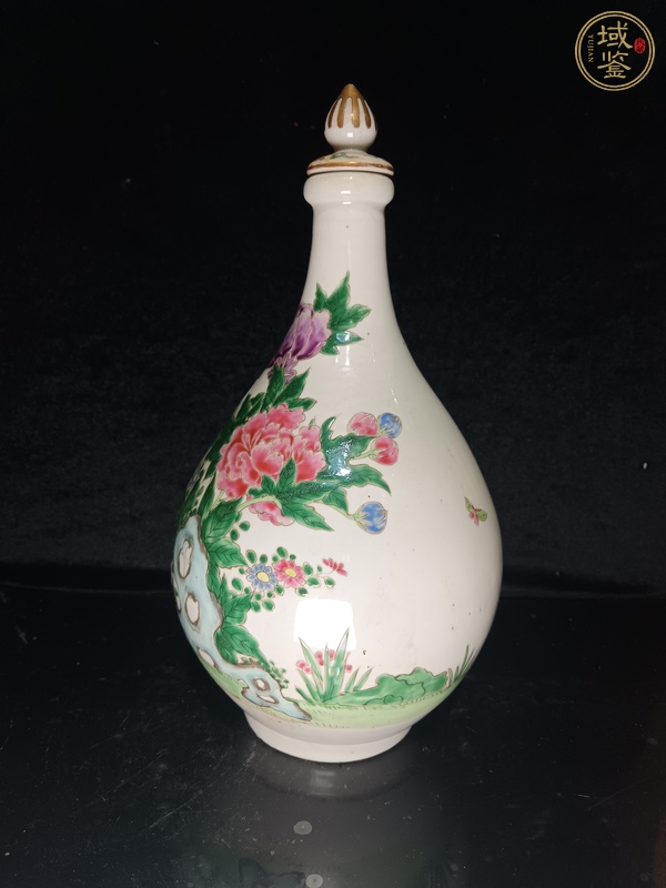 古玩陶瓷花鳥紋粉彩瓶真品鑒賞圖