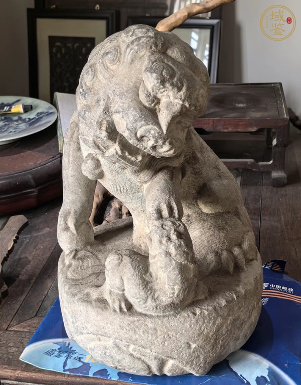 古玩雜項(xiàng)青石獅子真品鑒賞圖