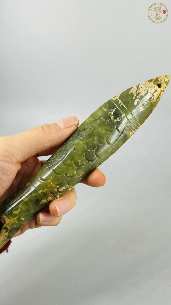 古玩玉器仿古做舊玉魚真品鑒賞圖