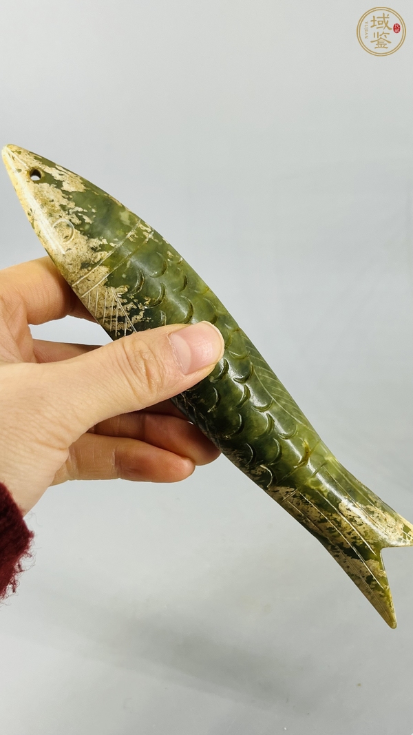 古玩玉器仿古做舊玉魚真品鑒賞圖