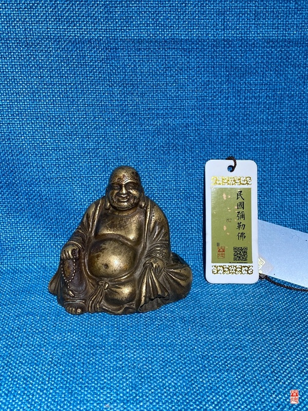 古玩銅器彌勒佛拍賣，當(dāng)前價(jià)格5500元