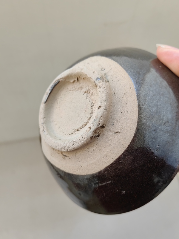 古玩陶瓷磁州窯褐釉茶碗拍賣,當前價格260元