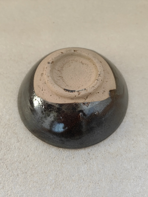 古玩陶瓷磁州窯褐釉茶碗拍賣,當前價格260元