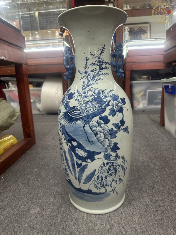 古玩陶瓷花鳥紋瓶真品鑒賞圖