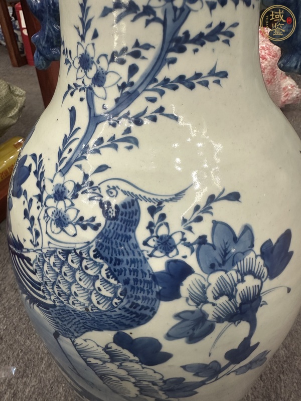 古玩陶瓷花鳥紋瓶真品鑒賞圖