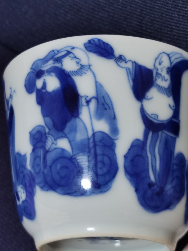 古玩陶瓷青花八仙人物杯拍賣,當前價格5588元