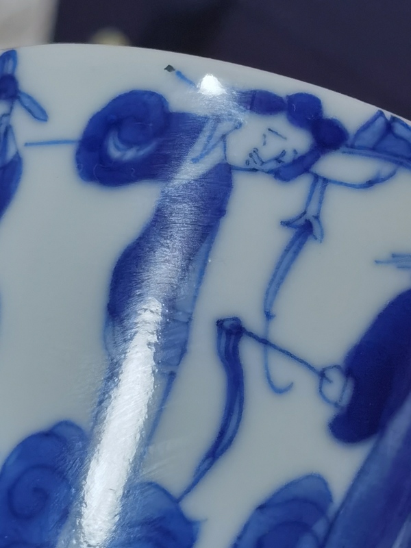 古玩陶瓷青花八仙人物杯拍賣,當前價格5588元