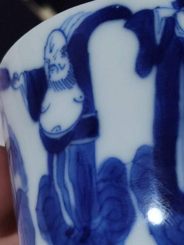 古玩陶瓷青花八仙人物杯拍賣,當前價格5588元