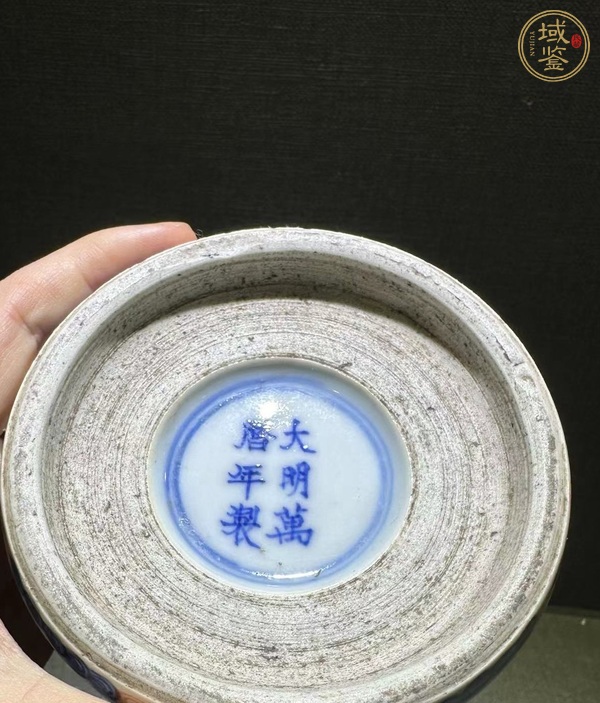 古玩陶瓷晚清·青花五彩花觚真品鑒賞圖