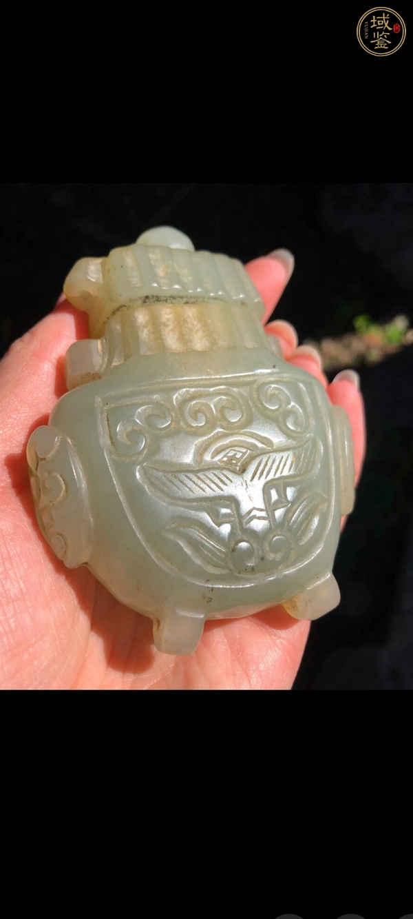 古玩玉器玉瓶真品鑒賞圖