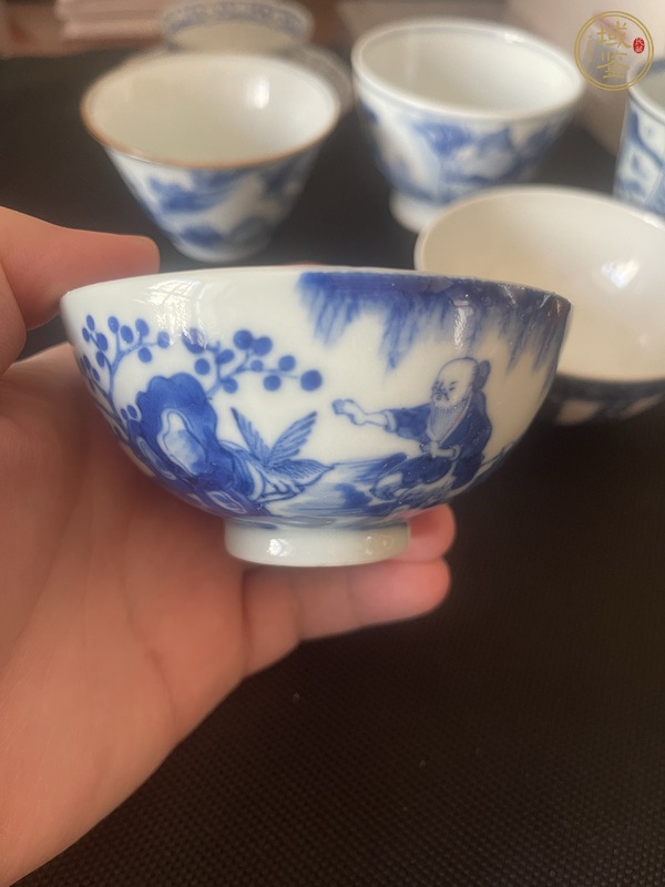 古玩陶瓷青花杯真品鑒賞圖