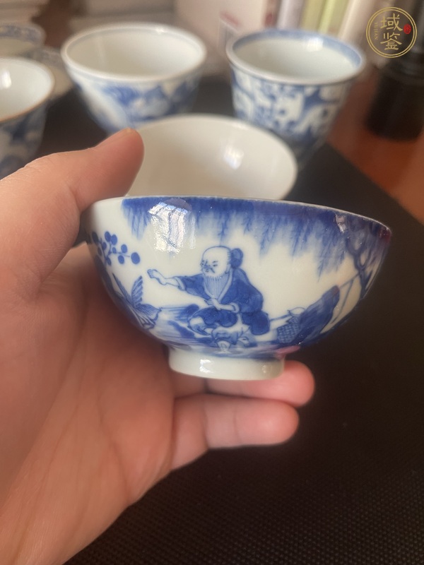 古玩陶瓷青花杯真品鑒賞圖