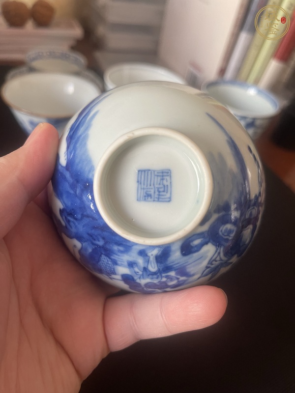 古玩陶瓷青花杯真品鑒賞圖