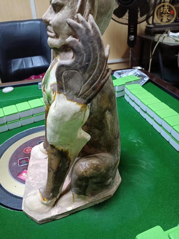 古玩陶瓷唐·三彩鎮(zhèn)魔獸真品鑒賞圖