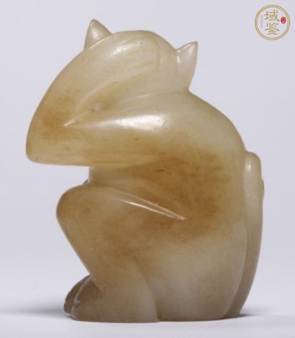 古玩玉器和田玉猴真品鑒賞圖