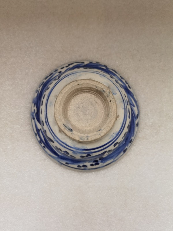 古玩陶瓷青花花卉紋折腰碗拍賣,當(dāng)前價(jià)格750元