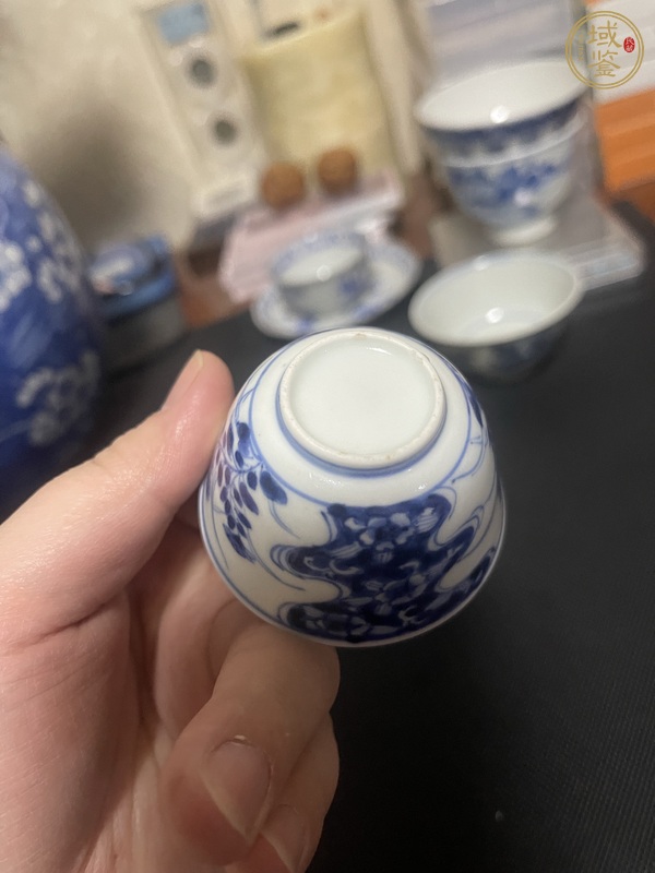 古玩陶瓷青花杯真品鑒賞圖