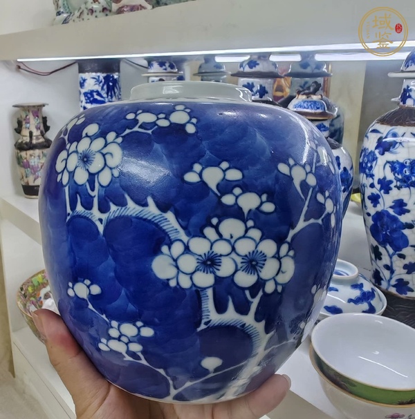 古玩陶瓷青花罐真品鑒賞圖