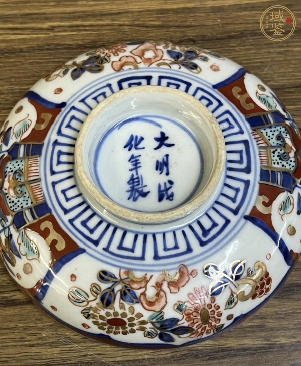 古玩陶瓷青花加彩蓋碗真品鑒賞圖