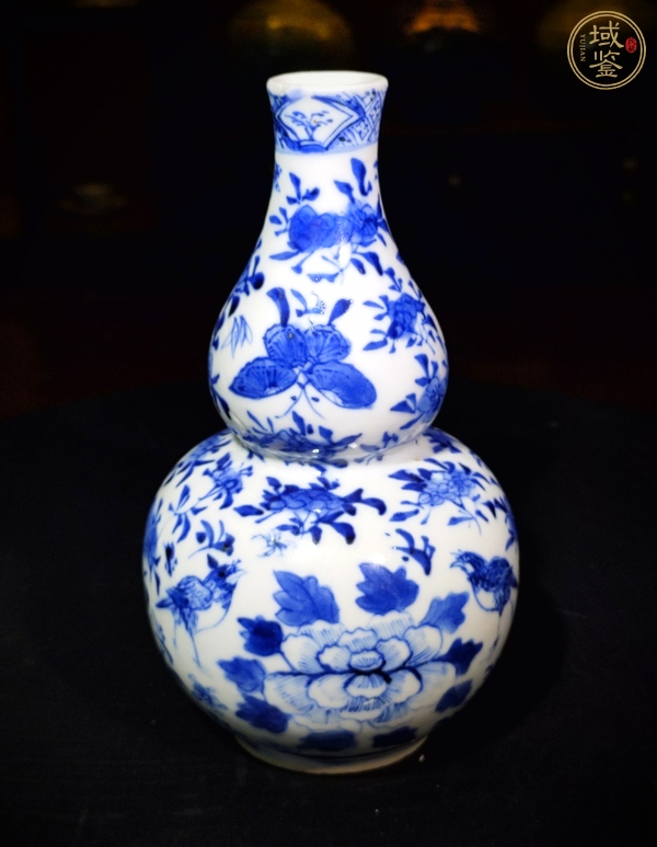 古玩陶瓷青花花鳥紋葫蘆瓶真品鑒賞圖