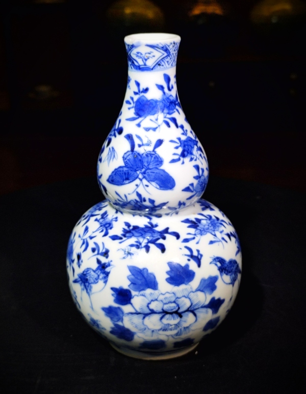 古玩陶瓷【2025新春精品】青花花鳥紋葫蘆瓶拍賣，當前價格6800元