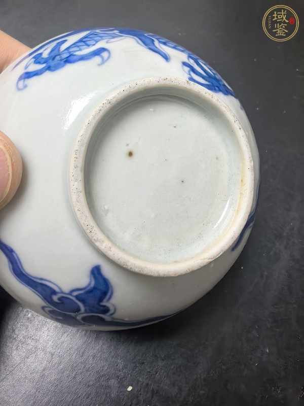 古玩陶瓷青花過墻龍杯真品鑒賞圖