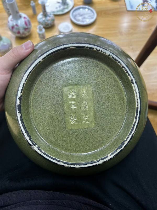 古玩陶瓷茶葉末釉太極紙槌瓶或者荸薺瓶真品鑒賞圖