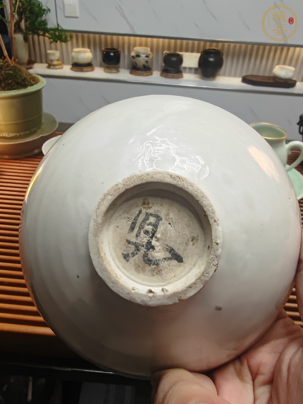 古玩陶瓷定窯系白釉茶盞真品鑒賞圖