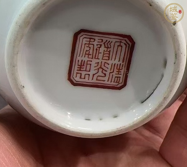 古玩粉彩花鳥(niǎo)杯真品鑒賞圖